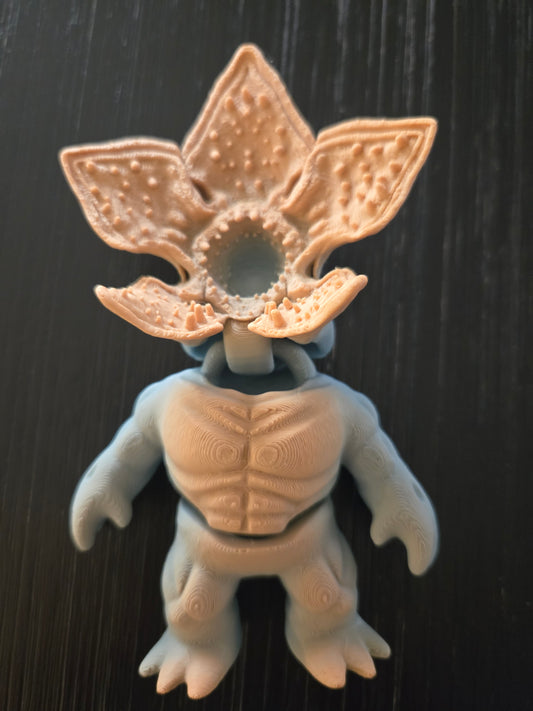 Demogorgon Stranger Things inspired 3D printed figurine alternate view, made by Z Axis Risin